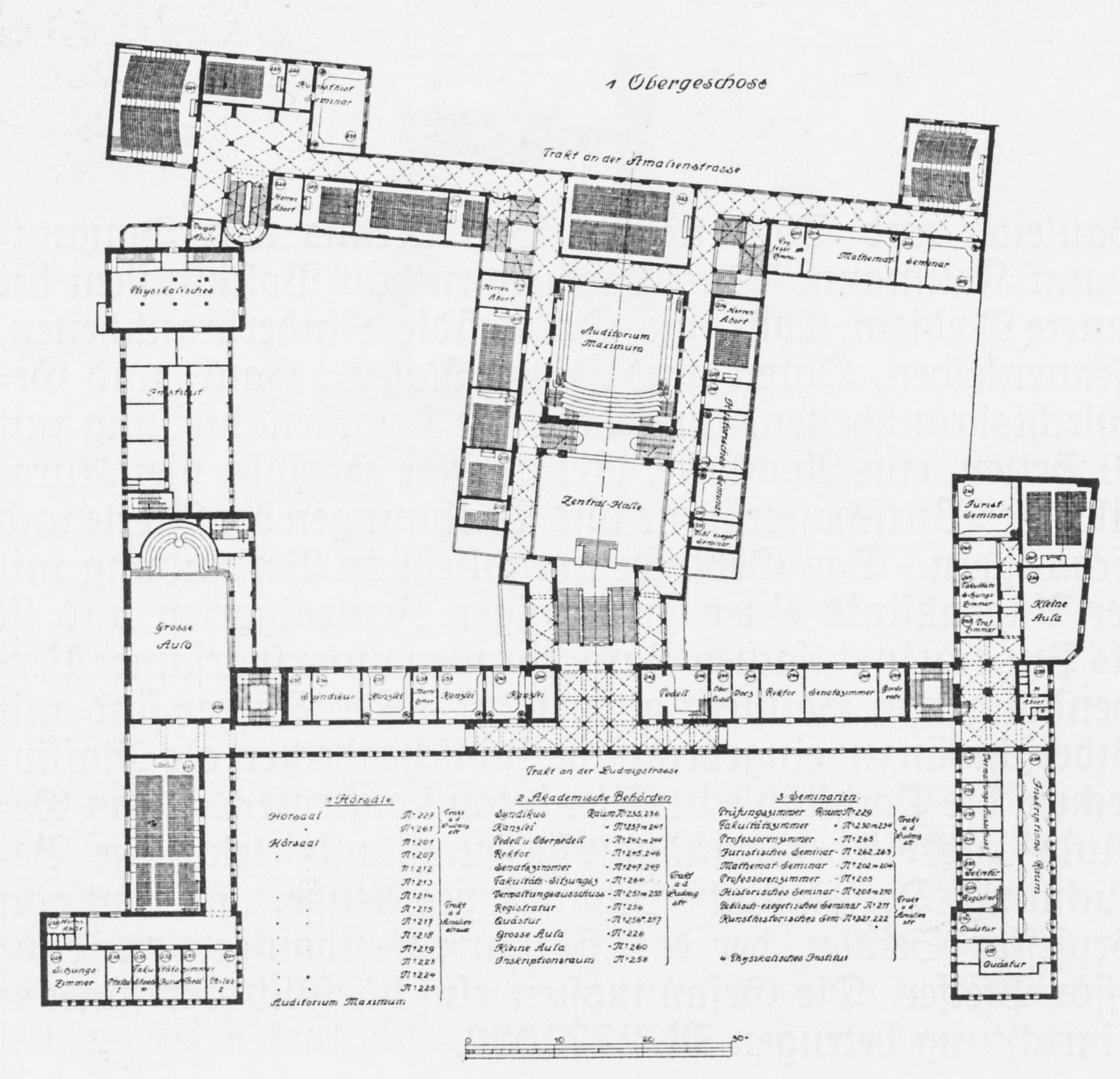 LMU - Erweiterungsbau Bestelmeyer - Grundriss
