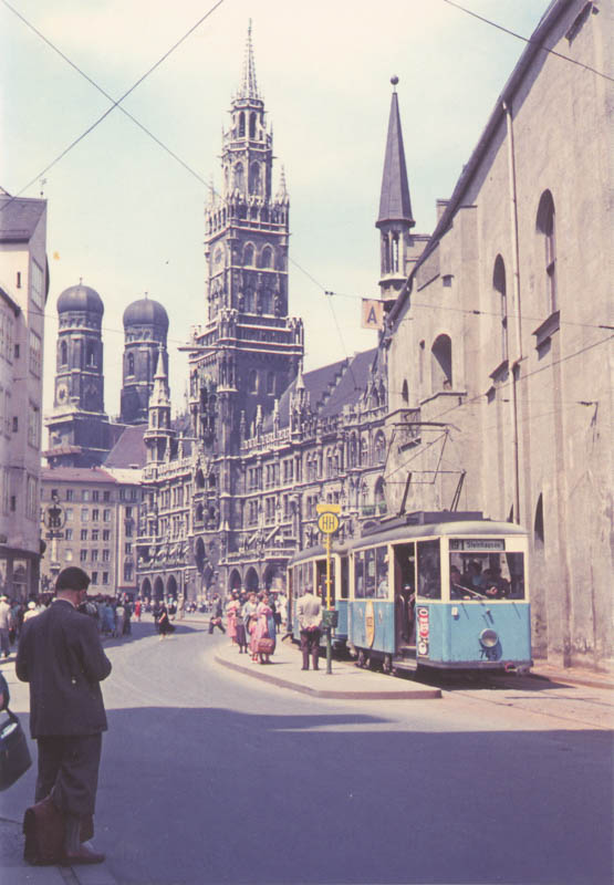 Historische Ansicht: Nachkriegszeit am Marienplatz