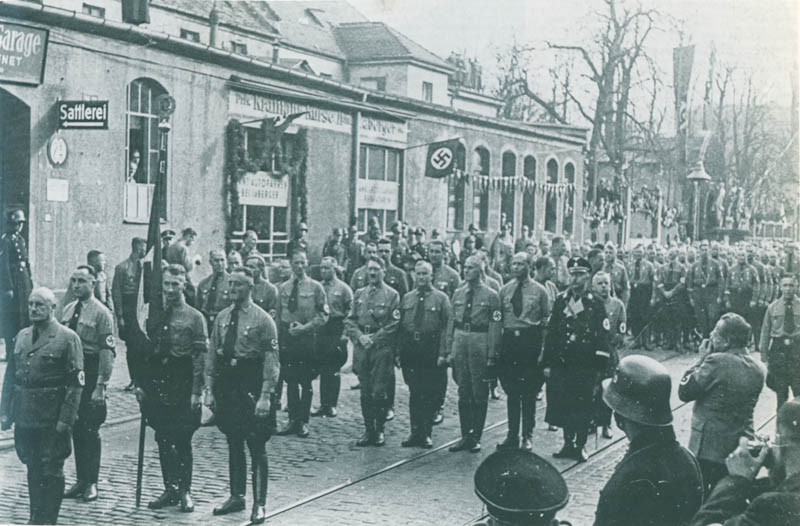 Historische Ansicht: Bürgerbräukeller - Jahrestag Marsch auf die Feldherrnhalle