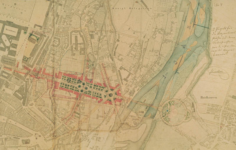 Historische Ansicht: Plan - Maximilianstraße