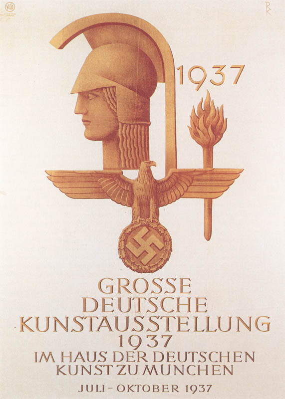 Historische Ansicht: Plakat - Große Deutsche Kunstaustellung