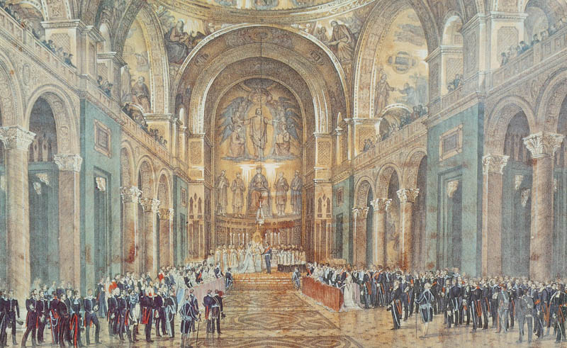 Historische Ansicht: Trauung des Kronprinzen Maximilian
