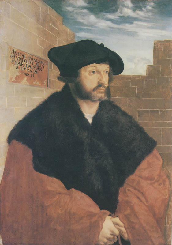 Historische Ansicht: Münzmeister Anton Hundertpfund
