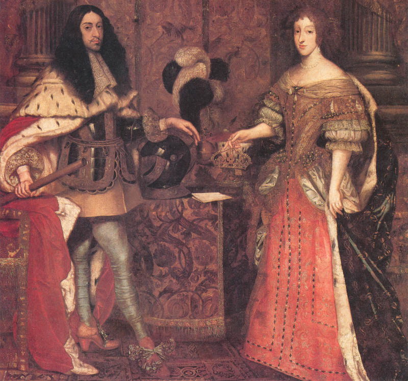 Historische Ansicht: Kurfürst Ferdiand Maria und Kurfürstin Henriette Adelheid