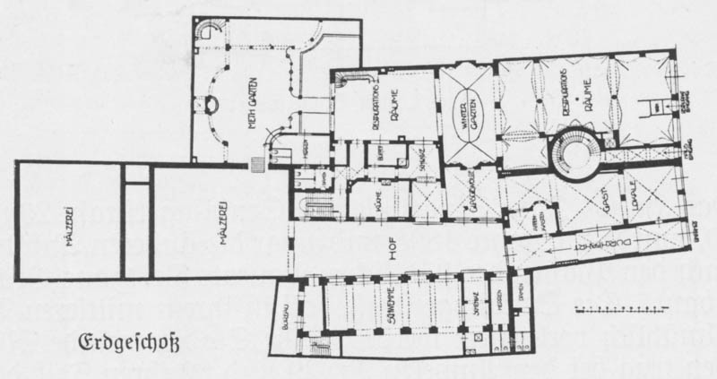 Historische Ansicht: Augustinerbräu - Grundriss