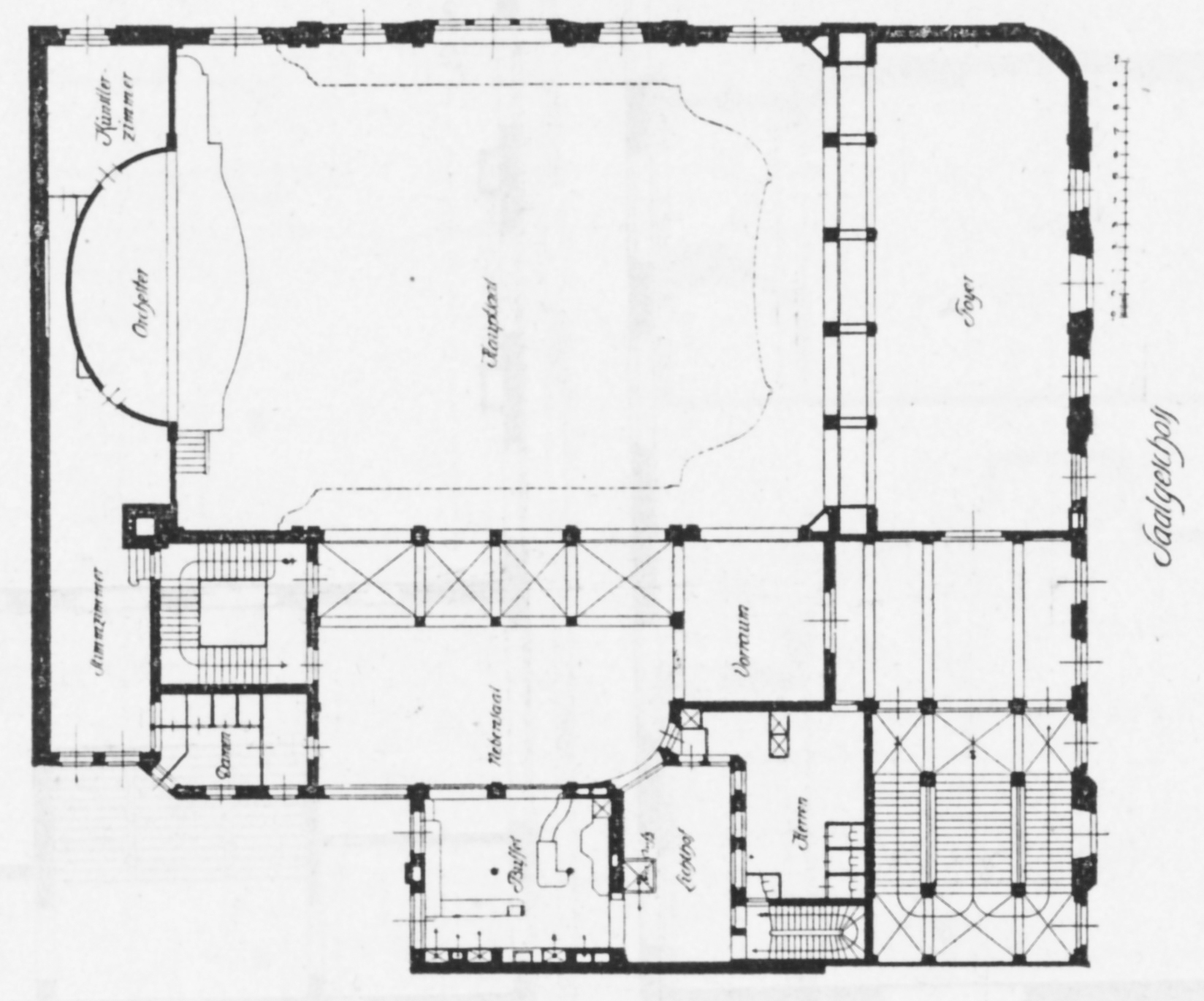 Tonhalle Kaim - Grundriss