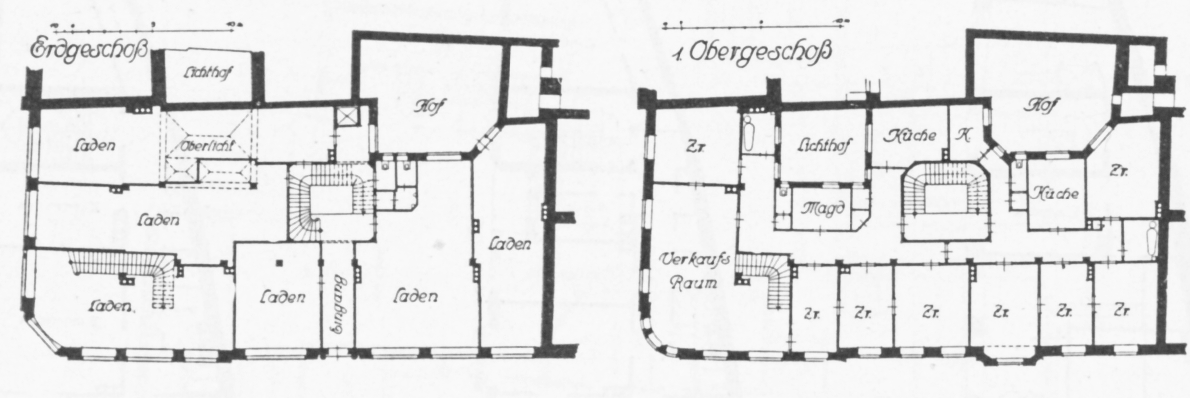 Wohn- und Geschäftshaus Falkeneck - Grundriss