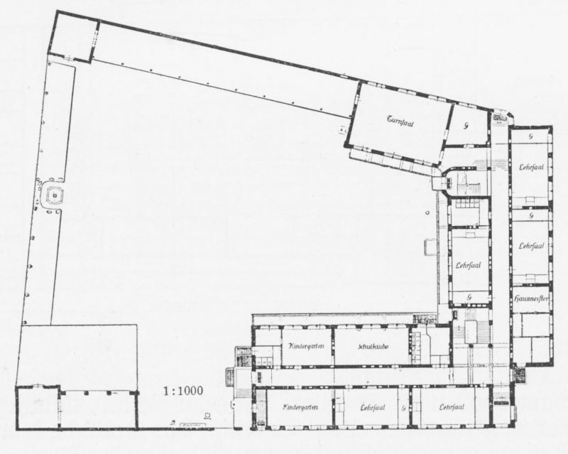 Volksschule Hohenzollernstraße - Grundriss