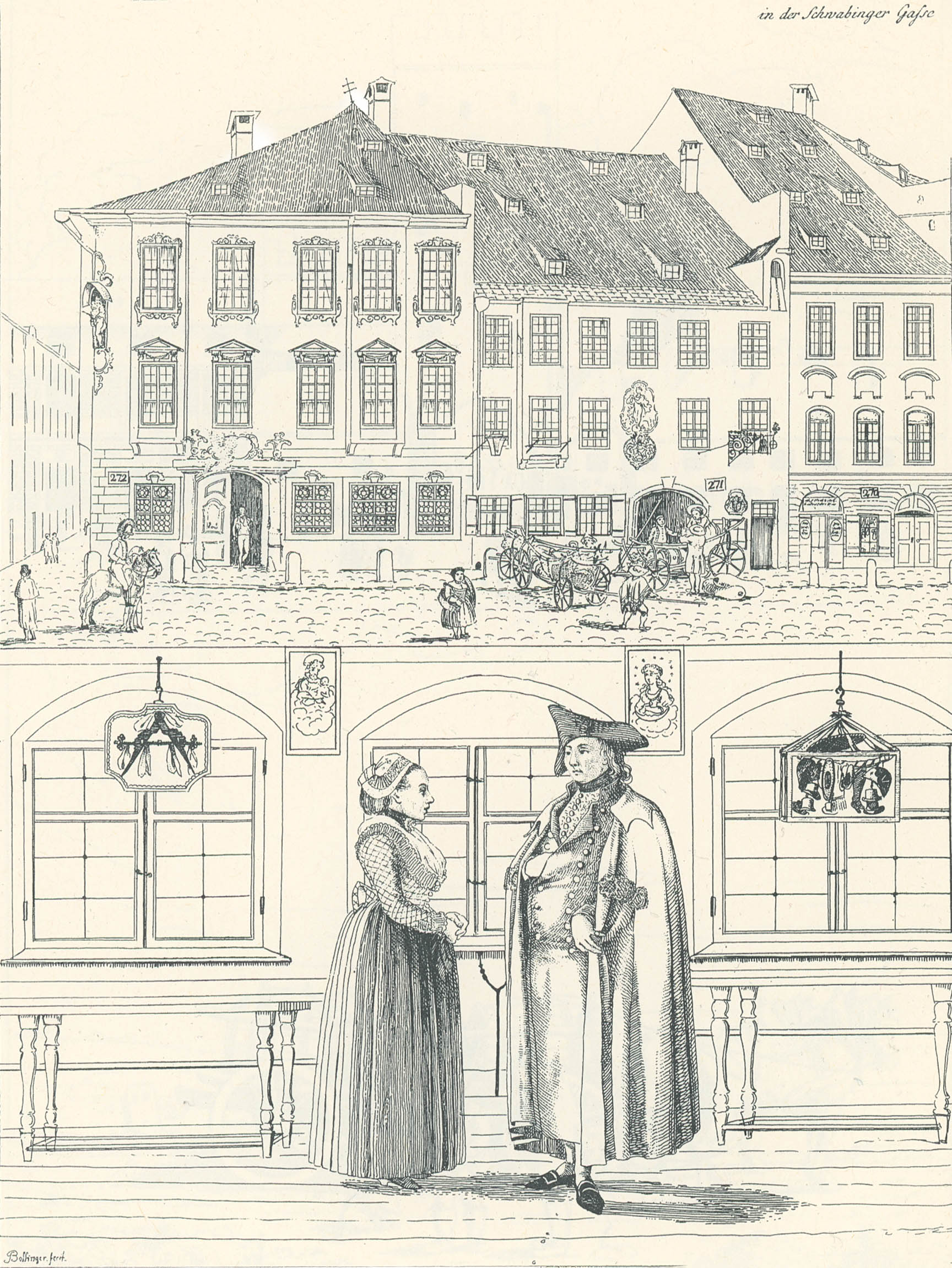 Baumgartner-Polizei-Uebersicht von München - Kupferstich 01