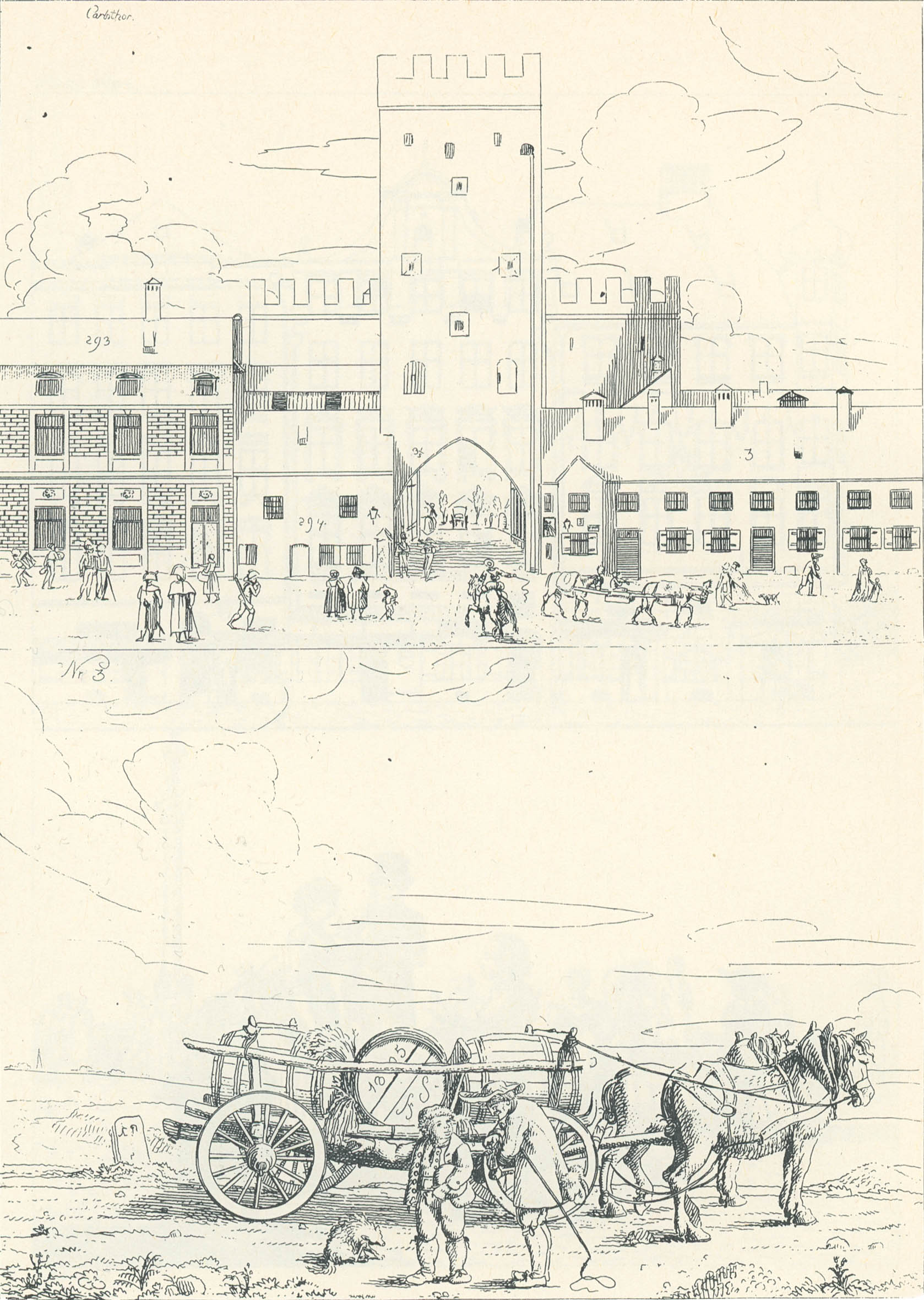 Baumgartner-Polizei-Uebersicht von München - Kupferstich 02