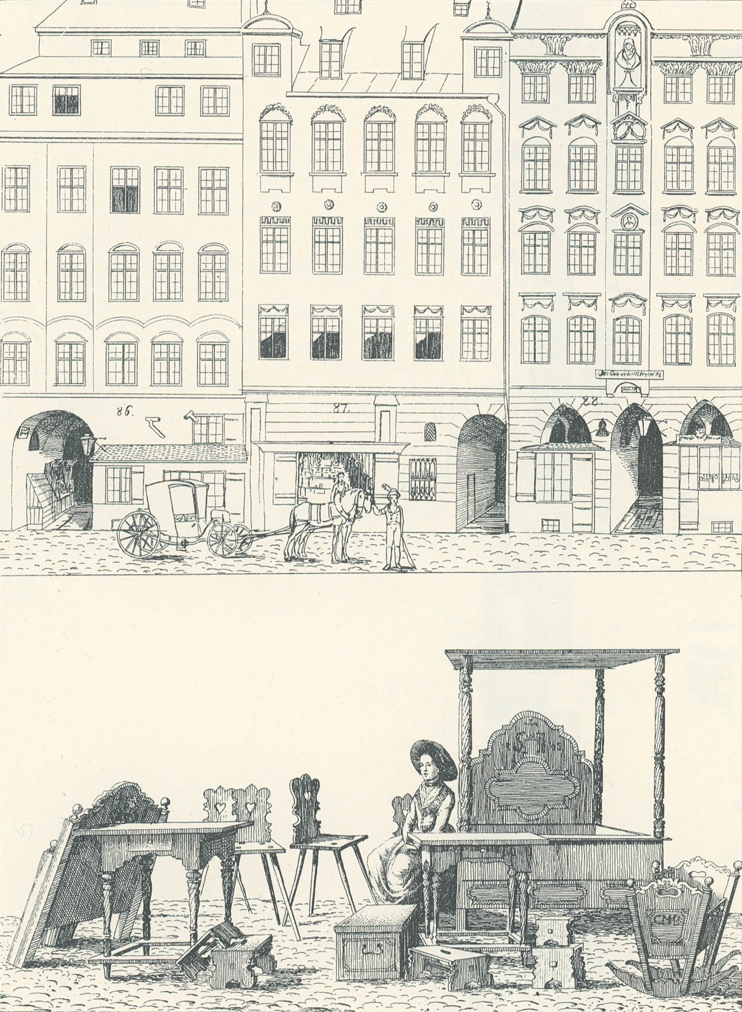 Baumgartner-Polizei-Uebersicht von München - Kupferstich 07