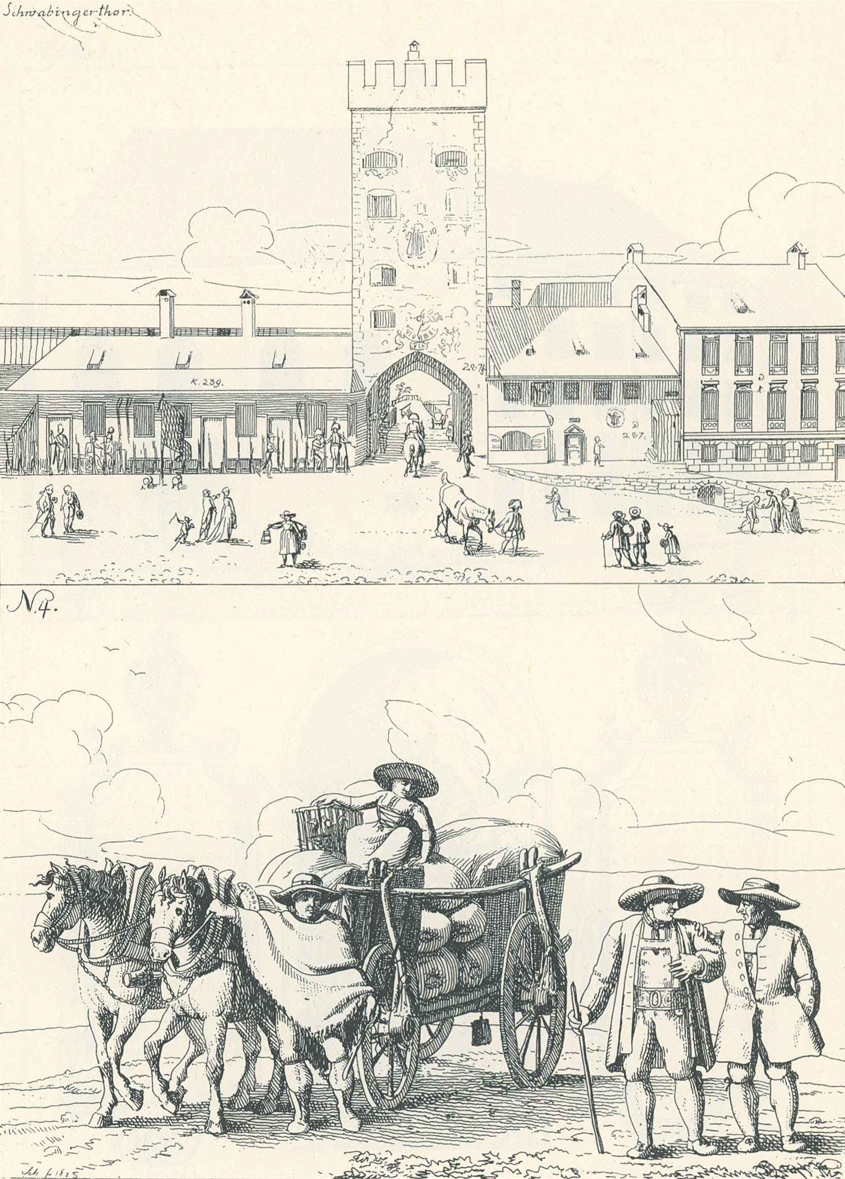 Baumgartner-Polizei-Uebersicht von München - Kupferstich 13