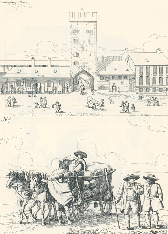 Baumgartner-Polizei-Uebersicht von München - Kupferstich 13