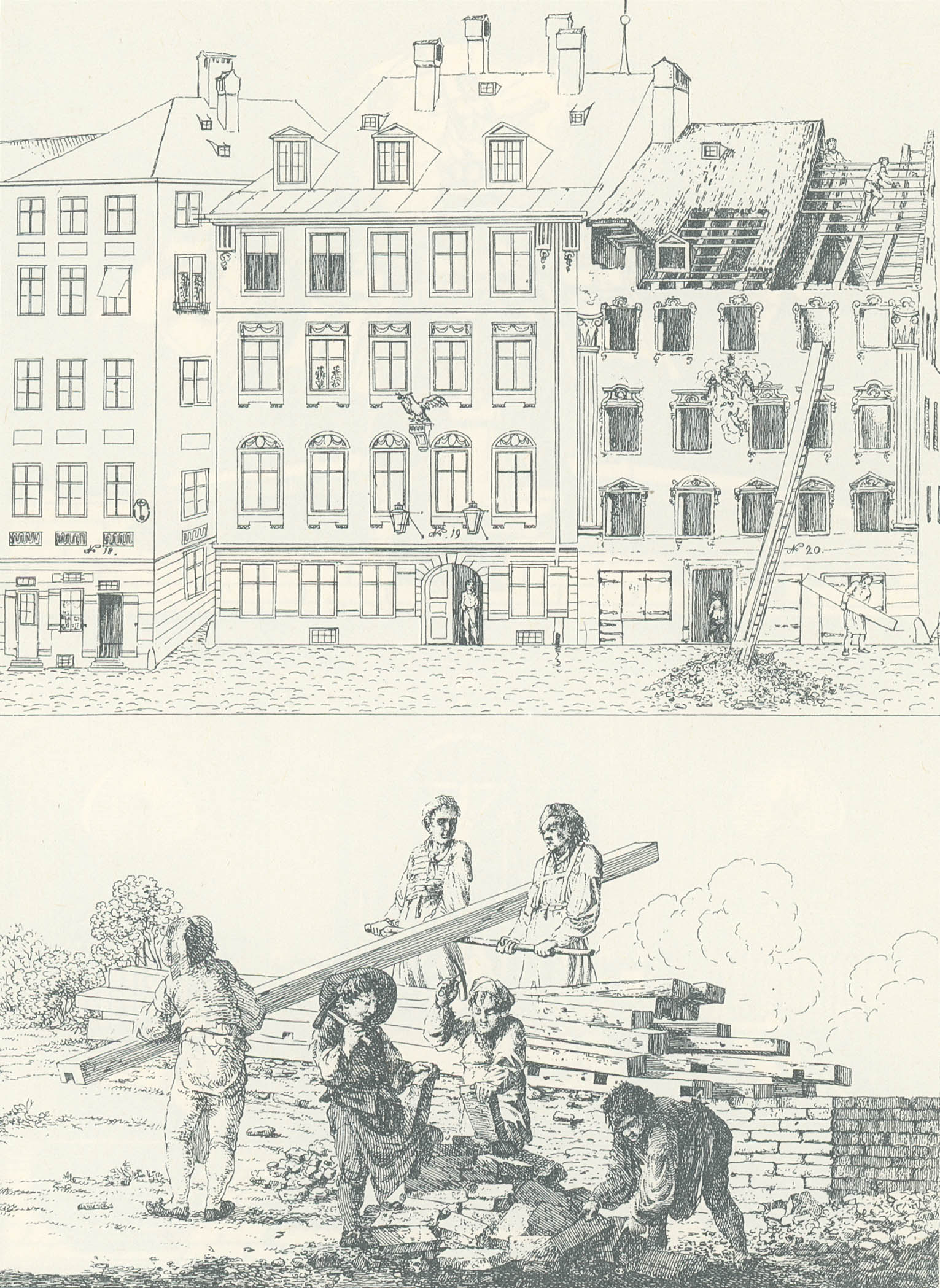 Baumgartner-Polizei-Uebersicht von München - Kupferstich 37