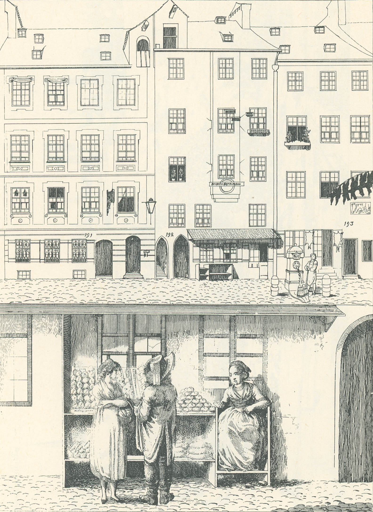 Baumgartner-Polizei-Uebersicht von München - Kupferstich 44