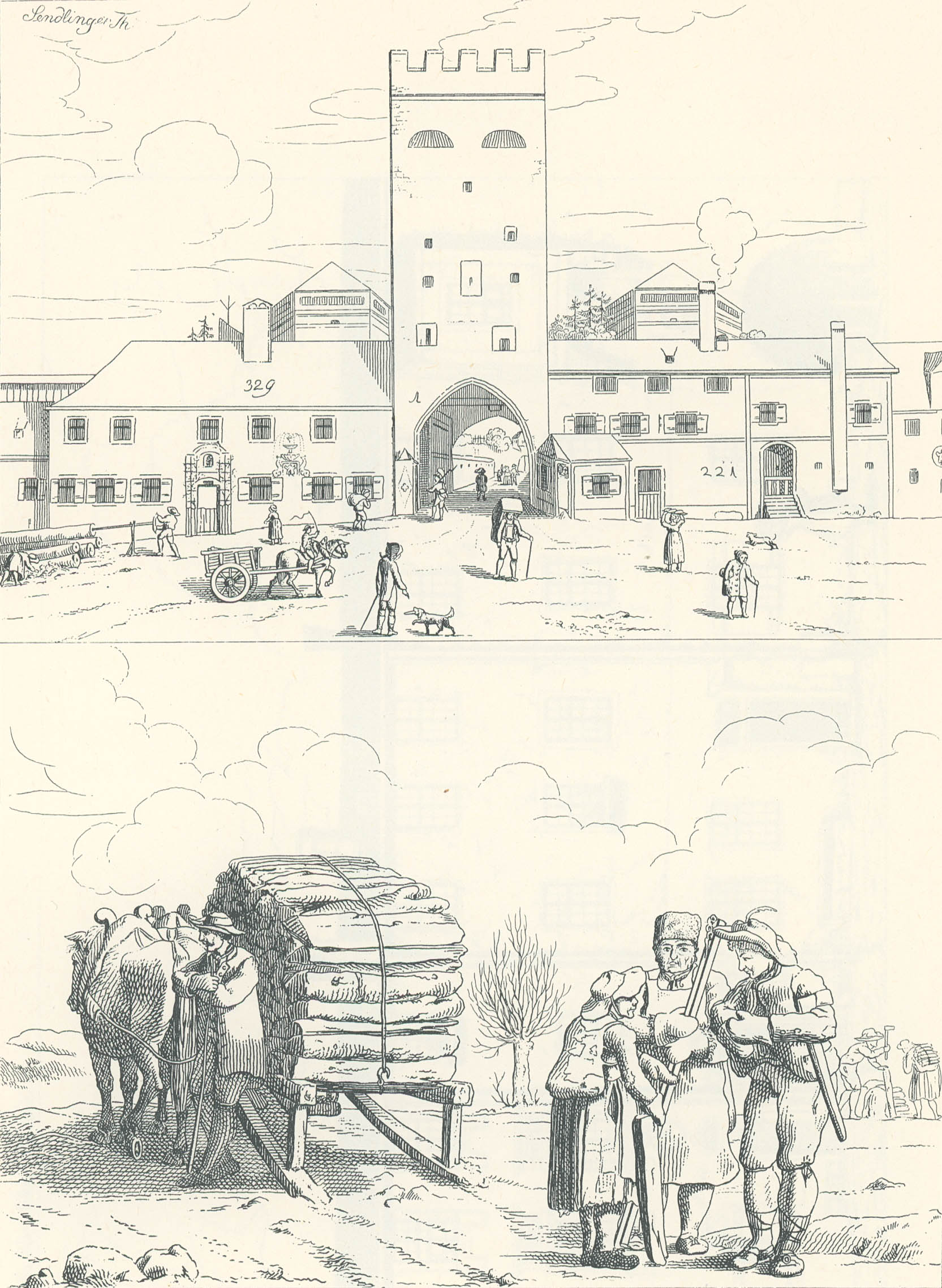 Baumgartner-Polizei-Uebersicht von München - Kupferstich 49