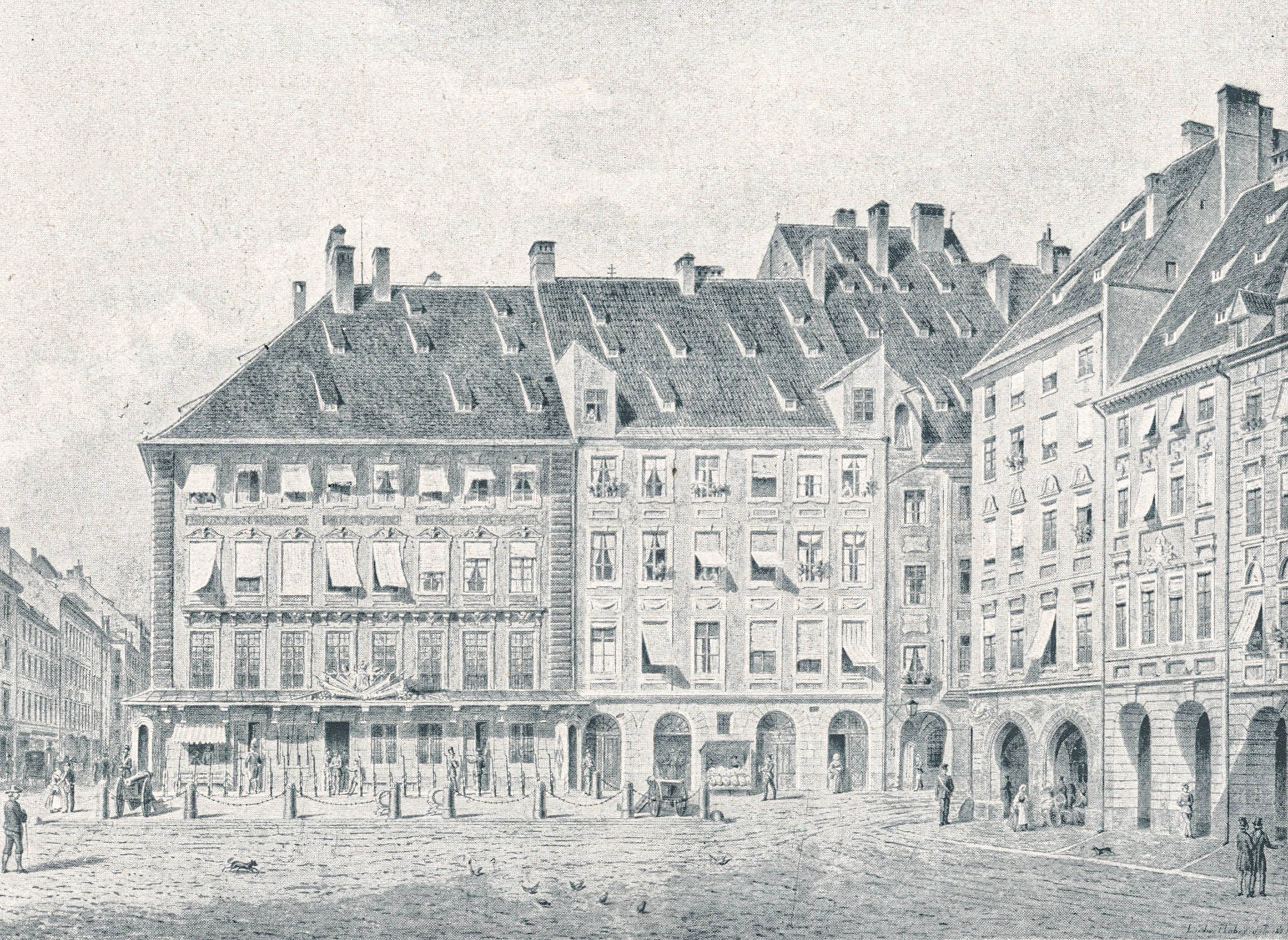 Die alte Hauptwache am Marienplatz