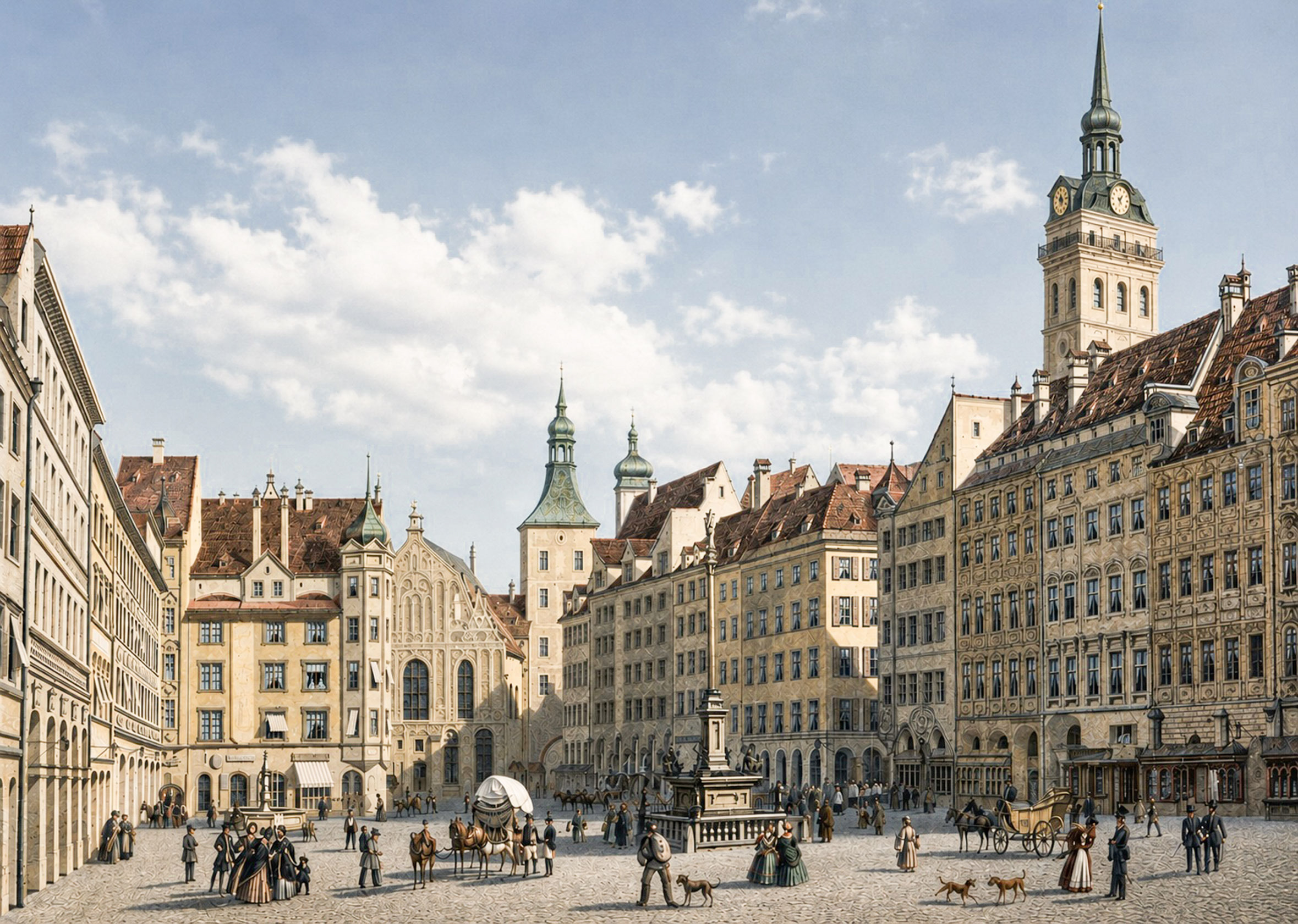 Marienplatz cs. 1840