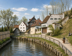 Burkhardt Heinrich – Häusergruppe am Giesinger Berg