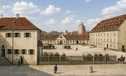 Das Kgl. Zeughaus mit der Salitergebäude 1852