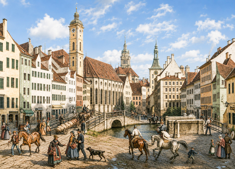 Tal mit Hochbrücke