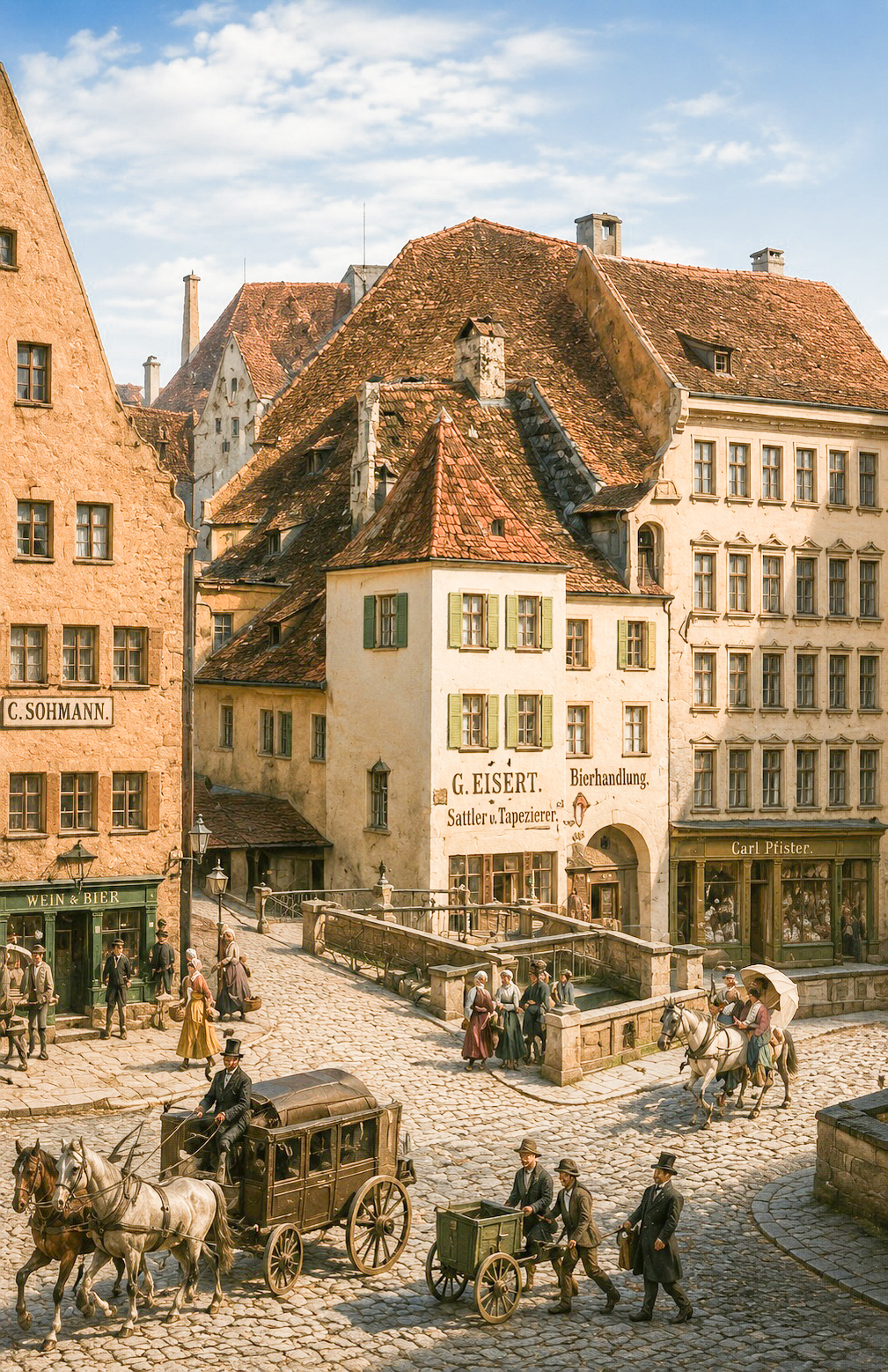 Das Bäckerhäuslein an der Hochbrückenstraße Tal