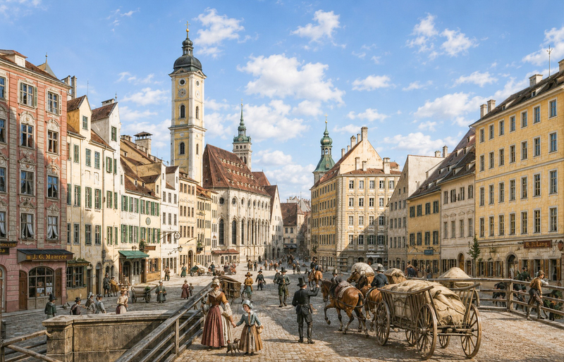 Das Tal von der Hochbrücke aus 1830