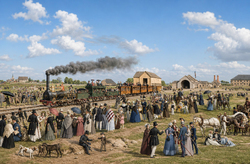  – Eröffnung der Münchner-Augsburger Eisenbahn am 1. September 1839