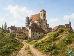 St. Johanniskirche im Bau 1858
