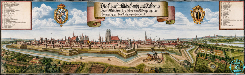 Ansicht der Stadt München 1700