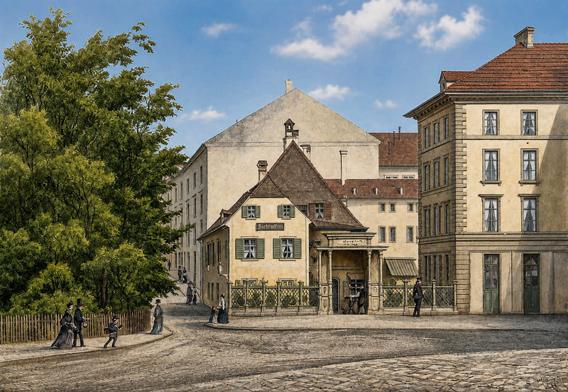 Gasthaus zum „Elysium“ früher „Löwengarten“ jetzt Gasthaus zum „Deutschen Haus“