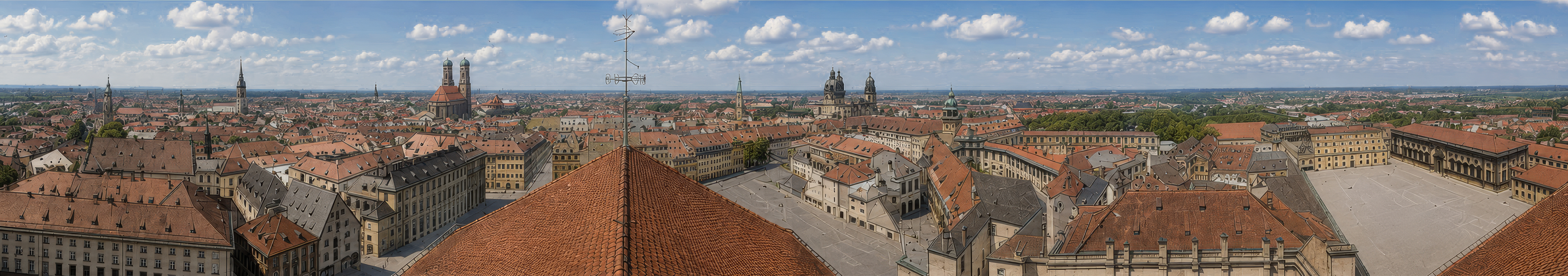 Panorama der Stadt München vom kgl. Hoftheater aus ca. 1826