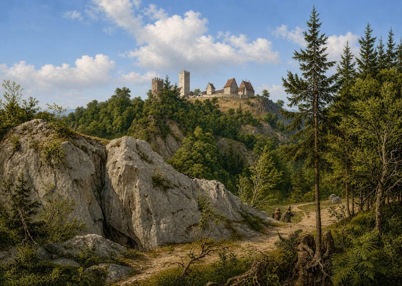 Malerische Topographie