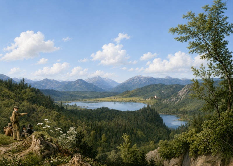 Malerische Topographie
