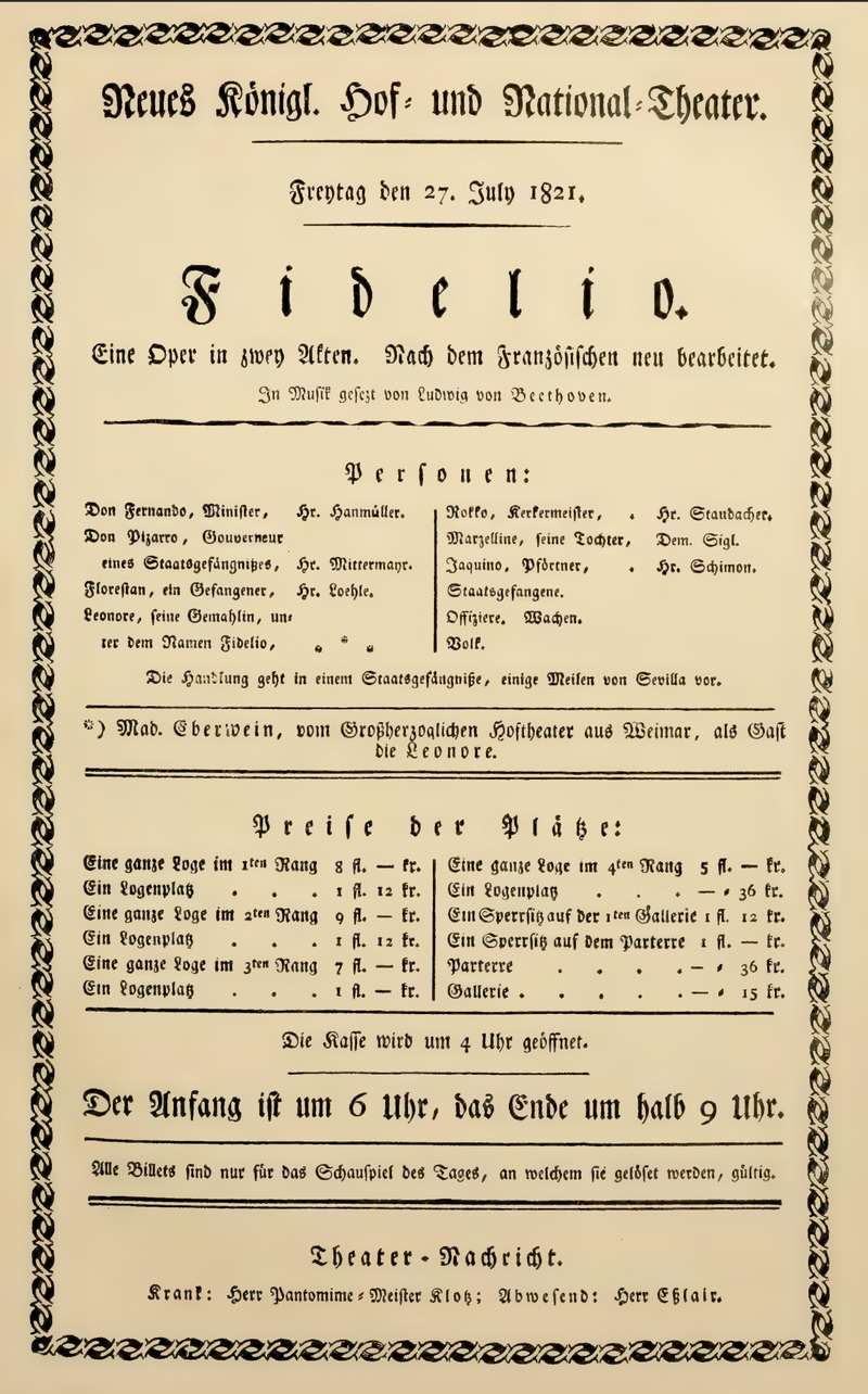 Plakat - Fidelio