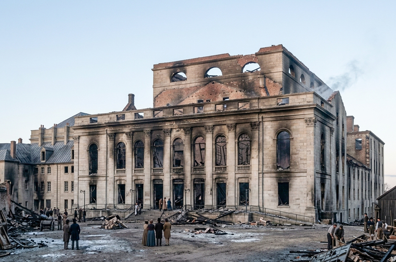 Das Hoftheater nach dem Brand