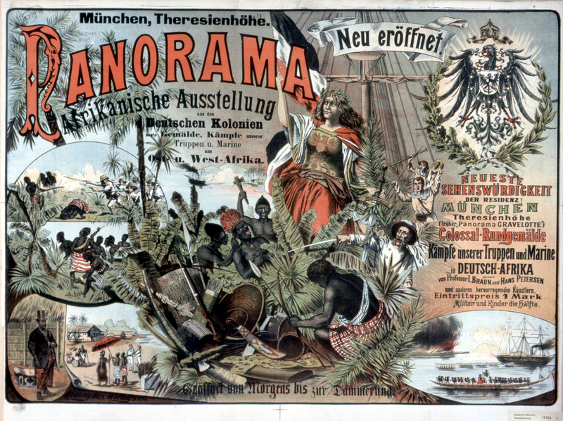 Afrikanische Ausstellung aus den deutschen Kolonie - 1890