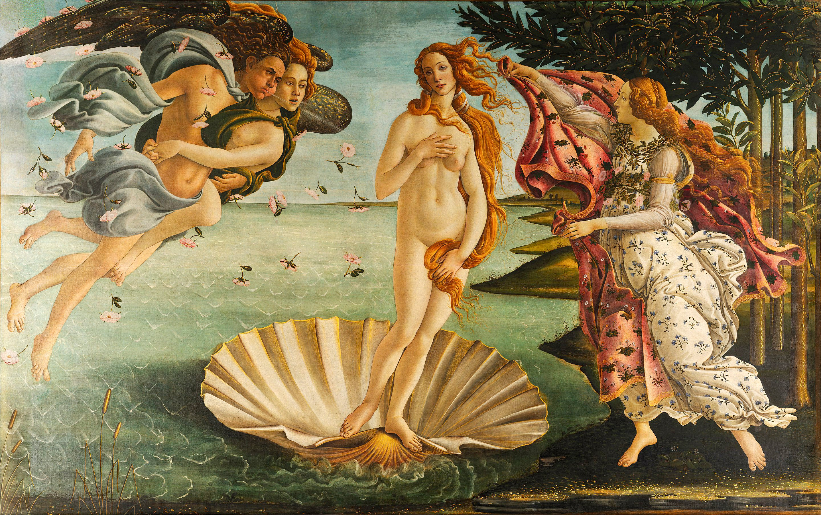 Botticelli Sandro - Geburt der Venus