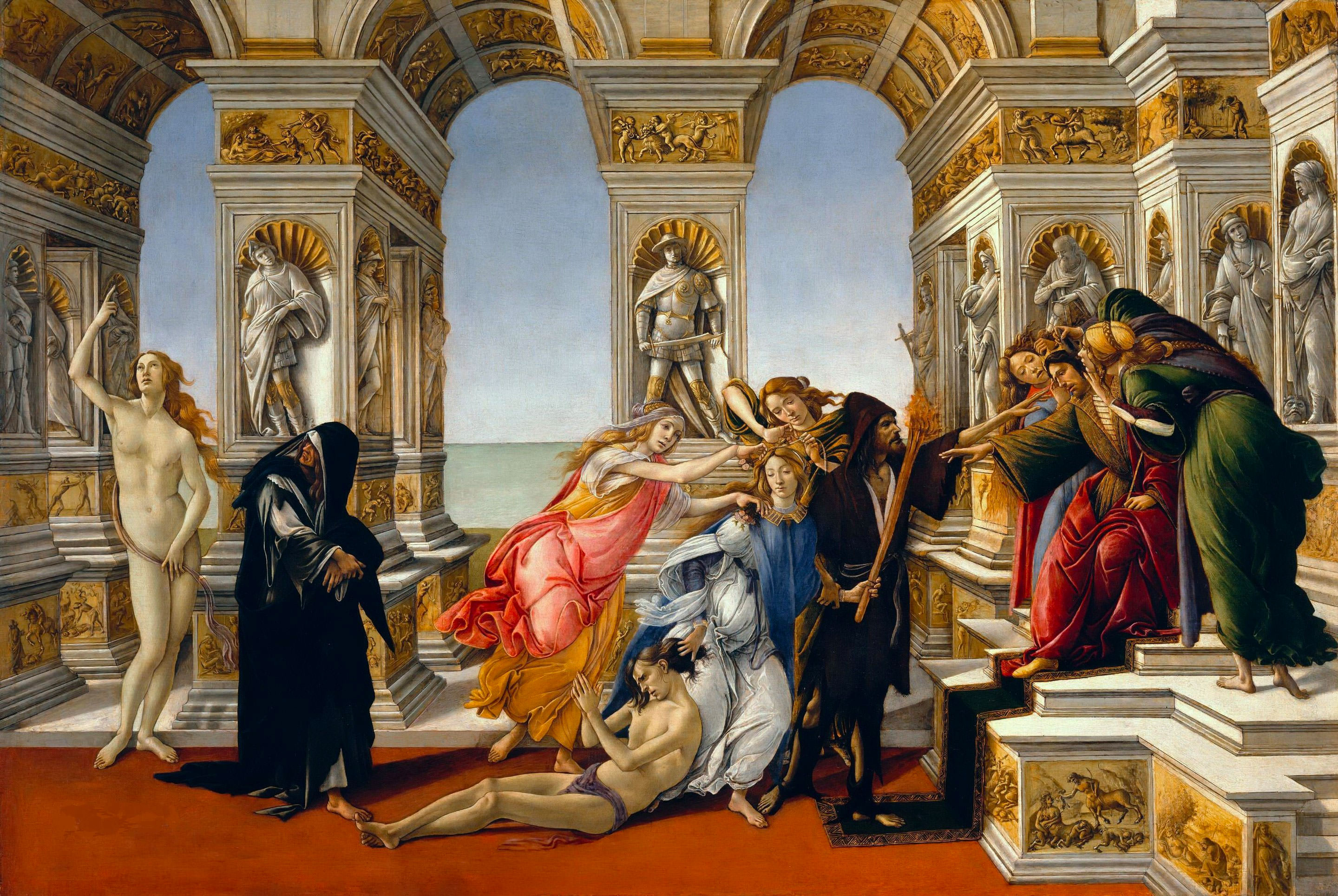 Botticelli Sandro - Die Verleumdung des Apelles