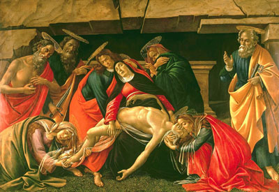 Botticelli Sandro - Die Beweinung Christi