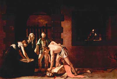 Caravaggio - Enthauptung Johannes des Täufers