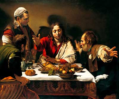 Caravaggio - Das Gastmahl im Emmaus