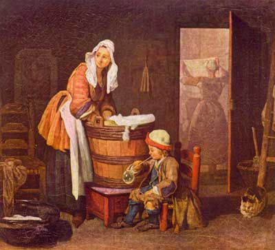 Chardin Jean Siméon - Die Wäscherin