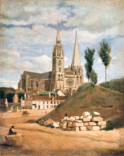 Die Kathedrale von Chartres - Corot Jean-Baptiste Camille