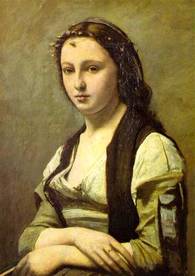 Die Frau mit der Perle - Corot Jean-Baptiste Camille