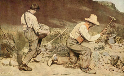Die Steinklopfer - Courbet Gustave