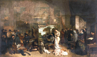 Das Atelier - Courbet Gustave