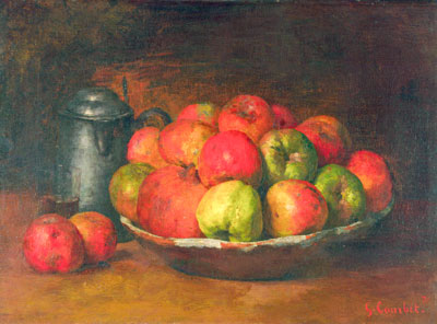 Courbet Gustave - Äpfel und Granatäpfel
