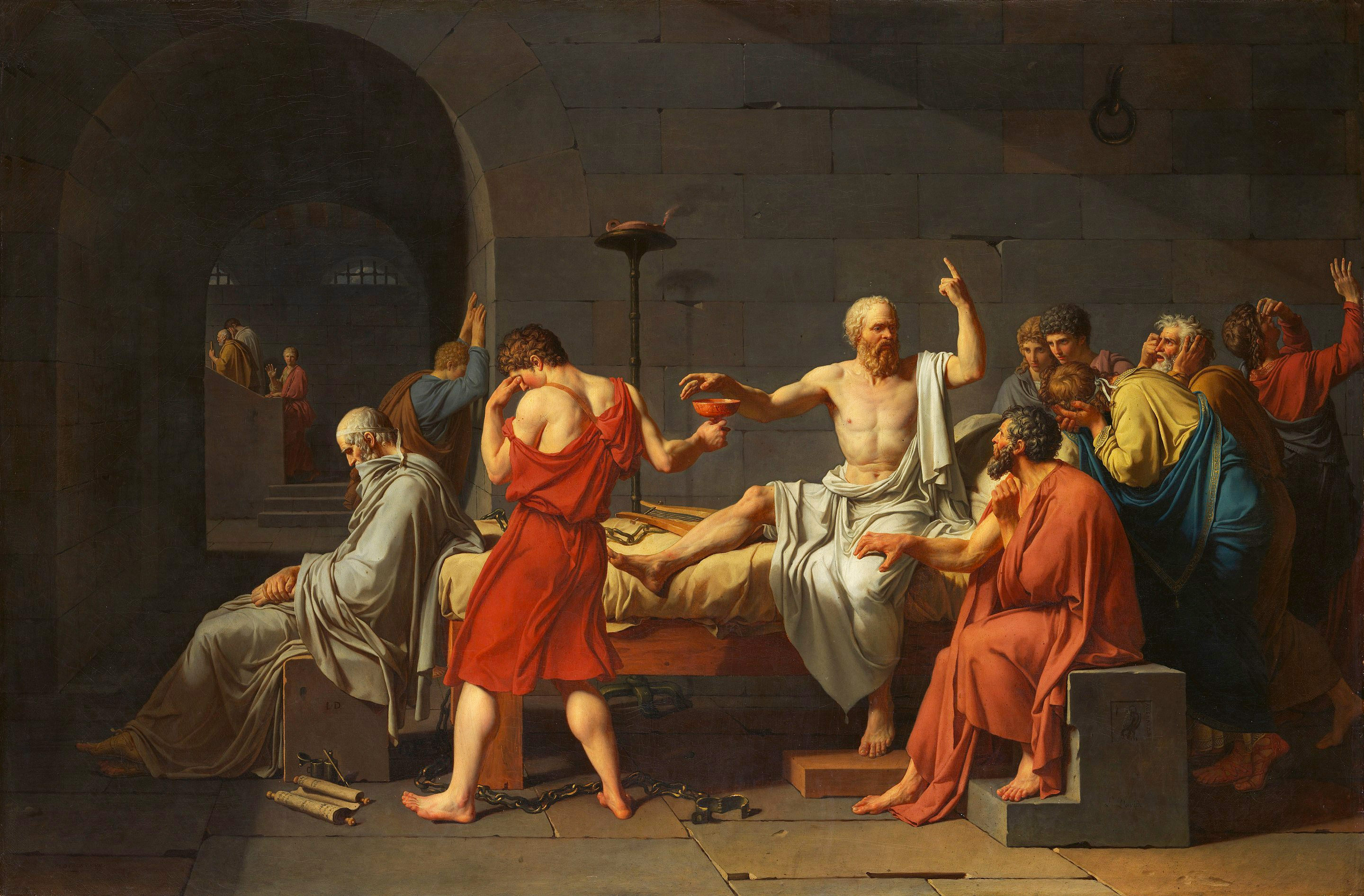 David Jacques-Louis - Der Tod des Sokrates