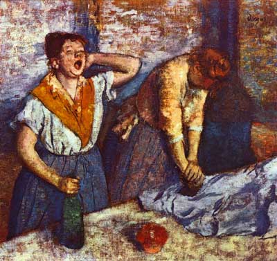 Die Büglerinnen - Degas Edgar
